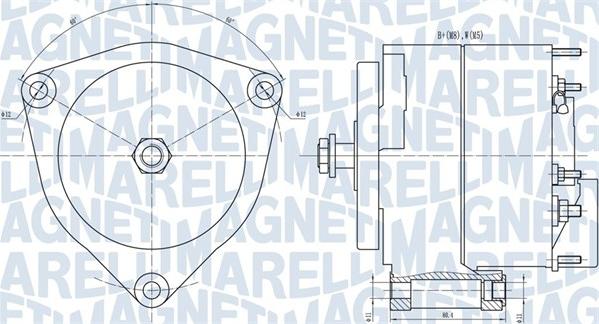 Magneti Marelli 063731035010 - Генератор avtolavka.club