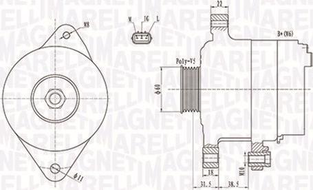 Magneti Marelli 063731893010 - Генератор avtolavka.club