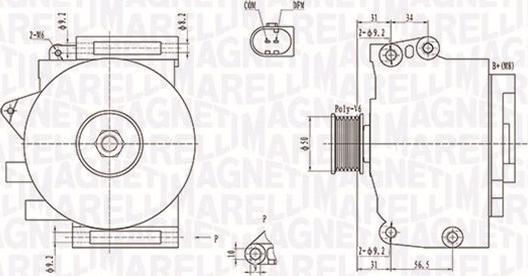 Magneti Marelli 063731859010 - Генератор avtolavka.club