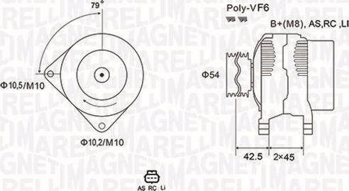 Magneti Marelli 063731865010 - Генератор avtolavka.club