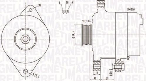 Magneti Marelli 063731809010 - Генератор avtolavka.club