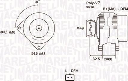 Magneti Marelli 063731814010 - Генератор avtolavka.club