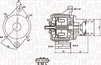 Magneti Marelli 063731367010 - Генератор avtolavka.club