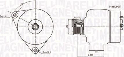 Magneti Marelli 063731209010 - Генератор avtolavka.club