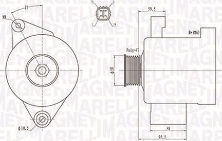 Magneti Marelli 063731796010 - Генератор avtolavka.club