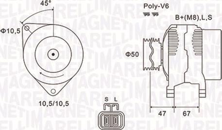 Magneti Marelli 063731790010 - Генератор avtolavka.club