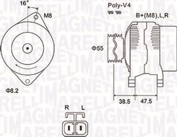 Magneti Marelli 063731798010 - Генератор avtolavka.club