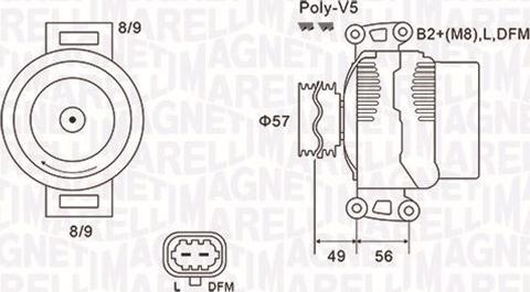 Magneti Marelli 063731740010 - Генератор avtolavka.club