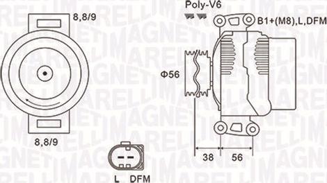 Magneti Marelli 063731754010 - Генератор avtolavka.club