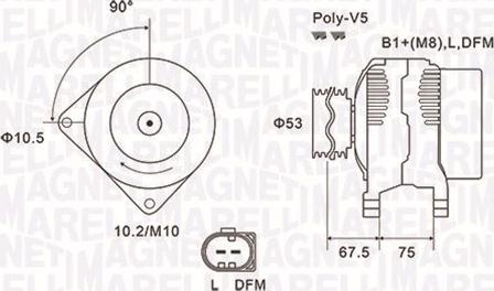 Magneti Marelli 063731756010 - Генератор avtolavka.club