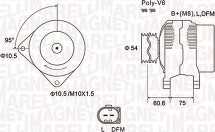 Magneti Marelli 063731757010 - Генератор avtolavka.club