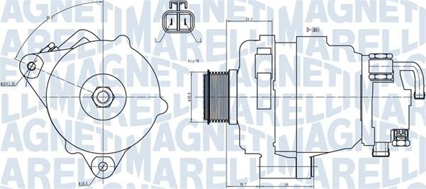 Magneti Marelli 063731708010 - Генератор avtolavka.club