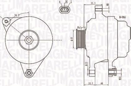 Magneti Marelli 063731703010 - Генератор avtolavka.club