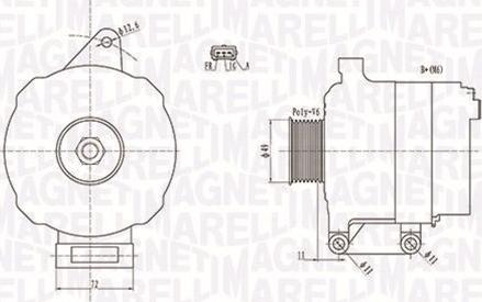 Magneti Marelli 063731780010 - Генератор avtolavka.club