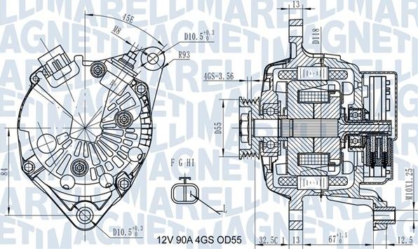 Magneti Marelli 063731725010 - Генератор avtolavka.club