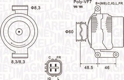 Magneti Marelli 063731726010 - Генератор avtolavka.club