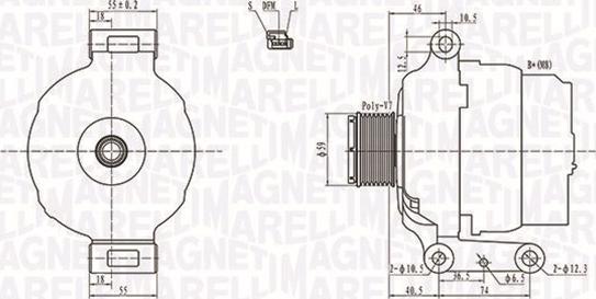 Magneti Marelli 063731779010 - Генератор avtolavka.club