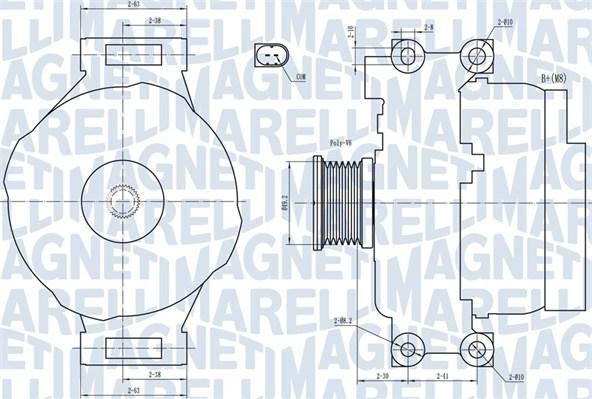 Magneti Marelli 063731773010 - Генератор avtolavka.club