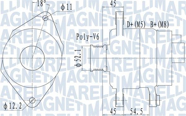 Magneti Marelli 063732048010 - Генератор avtolavka.club