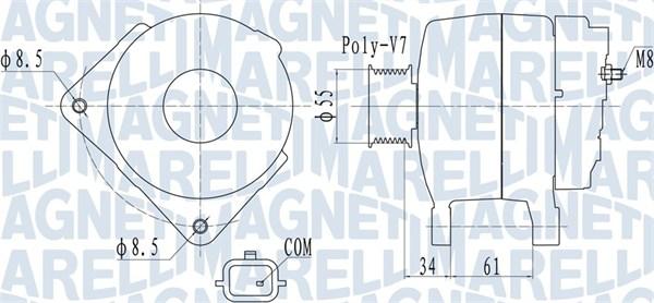 Magneti Marelli 063732054010 - Генератор avtolavka.club