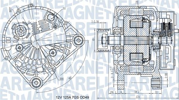 Magneti Marelli 063732058010 - Генератор avtolavka.club