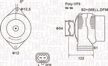 Magneti Marelli 063732005010 - Генератор avtolavka.club