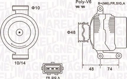 Magneti Marelli 063732034010 - Генератор avtolavka.club