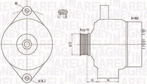 Magneti Marelli 063732026010 - Генератор avtolavka.club