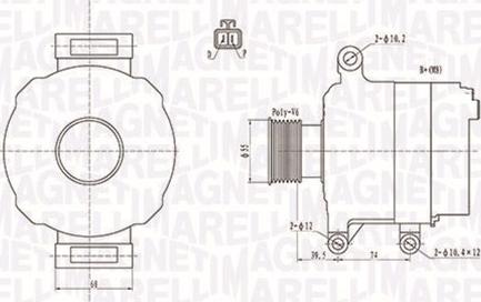 Magneti Marelli 063732109010 - Генератор avtolavka.club