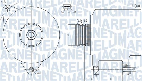 Magneti Marelli 063732133010 - Генератор avtolavka.club