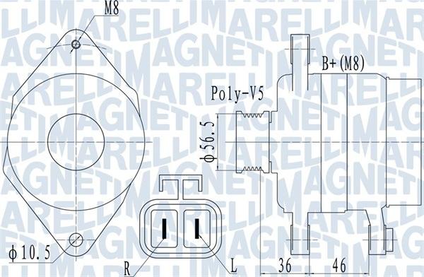 Magneti Marelli 063732128010 - Генератор avtolavka.club