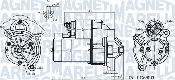 Magneti Marelli 063720581010 - Стартер avtolavka.club