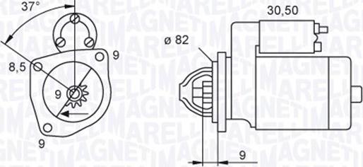 Magneti Marelli 063721045010 - Стартер avtolavka.club