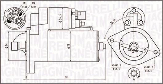 Magneti Marelli 063721135010 - Стартер avtolavka.club