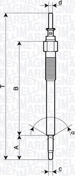 Magneti Marelli 062900135304 - Свічка розжарювання avtolavka.club