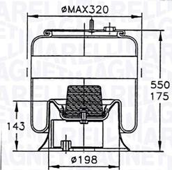 Magneti Marelli 030607020118 - Кожух пневматичної ресори avtolavka.club