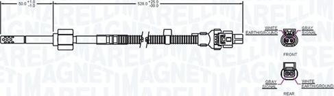 Magneti Marelli 172000155010 - Датчик, температура вихлопних газів avtolavka.club