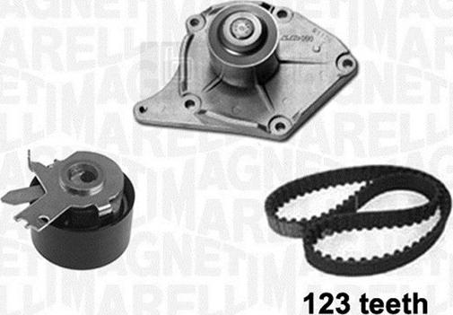 Magneti Marelli 341404170001 - Водяний насос + комплект зубчатого ременя avtolavka.club