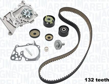 Magneti Marelli 341404710002 - Водяний насос + комплект зубчатого ременя avtolavka.club