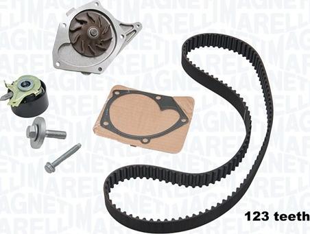 Magneti Marelli 341404730002 - Водяний насос + комплект зубчатого ременя avtolavka.club