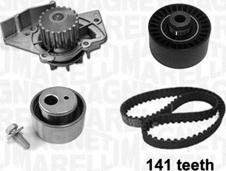 Magneti Marelli 341405990001 - Водяний насос + комплект зубчатого ременя avtolavka.club