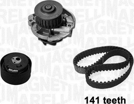 Magneti Marelli 341401860001 - Водяний насос + комплект зубчатого ременя avtolavka.club