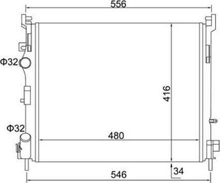 Magneti Marelli 359000391010 - Радіатор, охолодження двигуна avtolavka.club