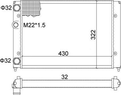 Magneti Marelli 359000300440 - Радіатор, охолодження двигуна avtolavka.club