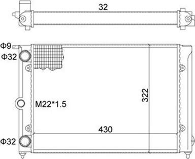 Magneti Marelli 359000300400 - Радіатор, охолодження двигуна avtolavka.club