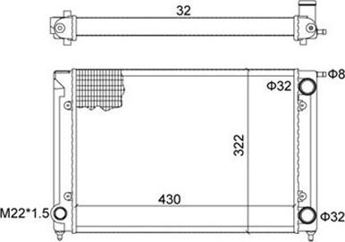 Magneti Marelli 359000300410 - Радіатор, охолодження двигуна avtolavka.club