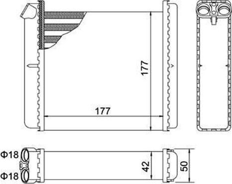 Magneti Marelli 359000301960 - Теплообмінник, опалення салону avtolavka.club