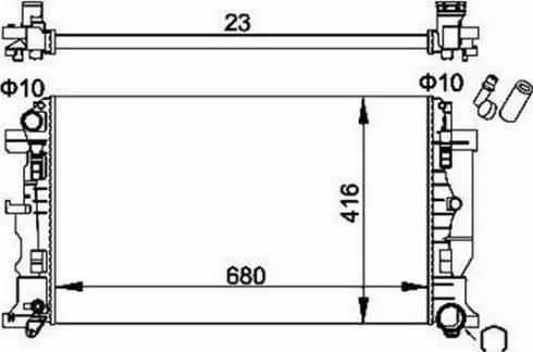 Magneti Marelli 359000301400 - Радіатор, охолодження двигуна avtolavka.club