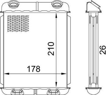 Magneti Marelli 359000302050 - Теплообмінник, опалення салону avtolavka.club