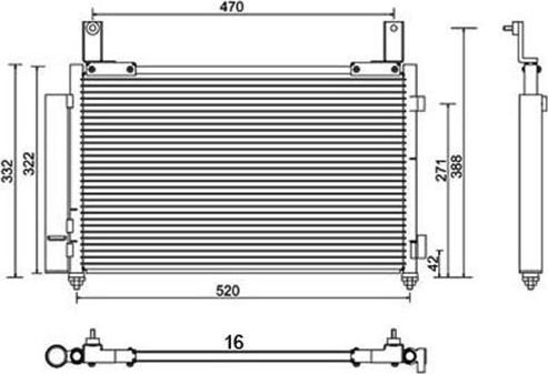 Magneti Marelli 359003220360 - Конденсатор, кондиціонер avtolavka.club